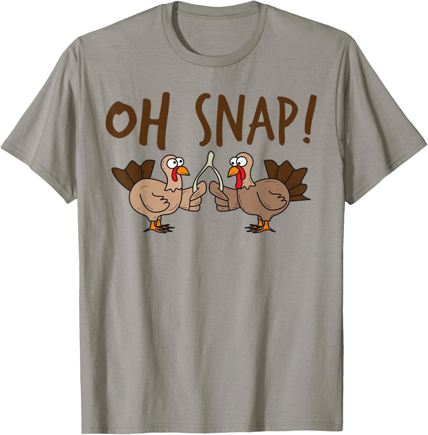 Oh Snap Turkey Day | Funny Night Of Thanksgiving Gift T-Shirt - T-Shirt | Sand