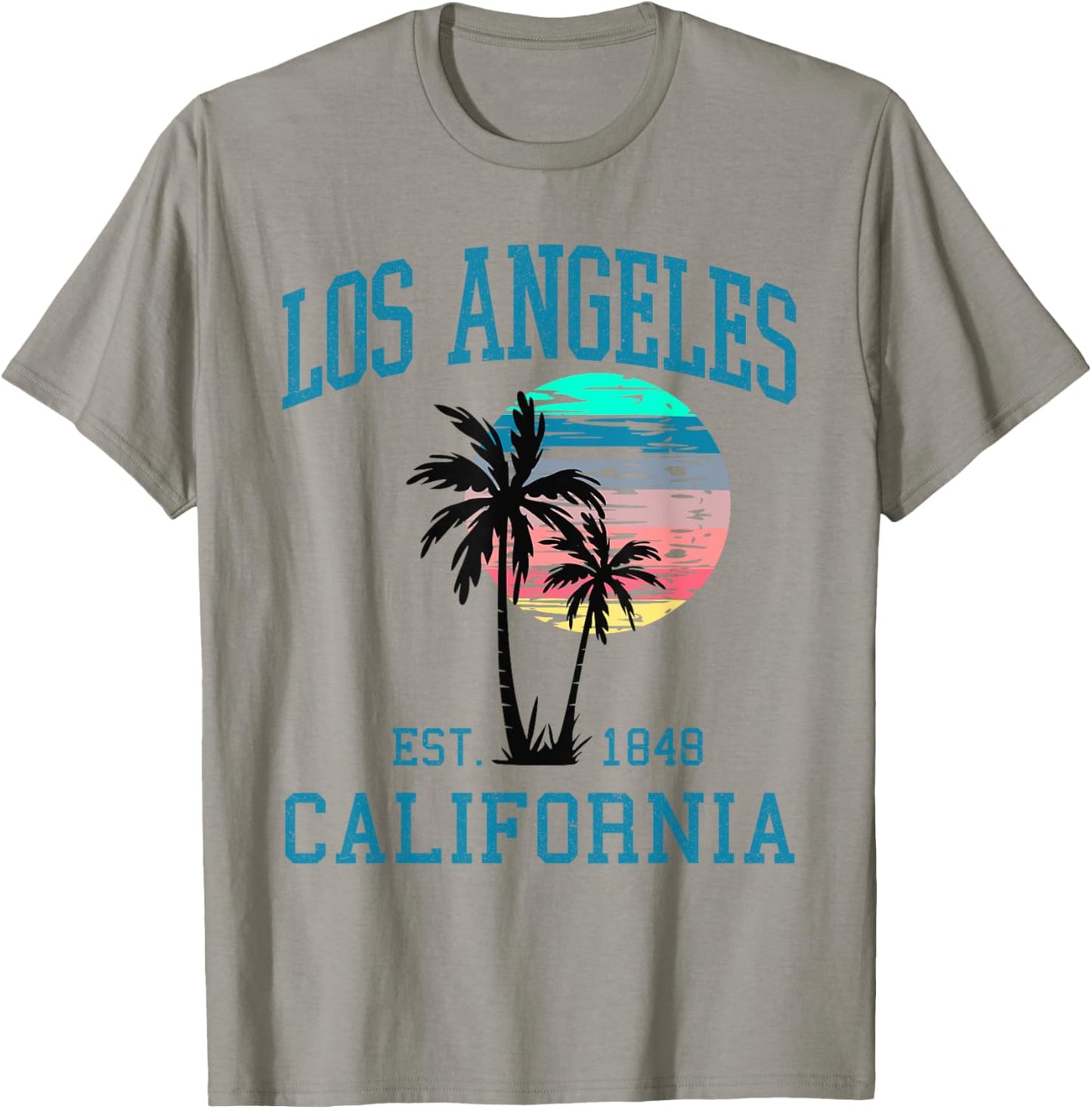 Los Angeles California LA Summer Vacation Beach Palm Trees Men Women Kids T-Shirt - T-Shirt | Sand