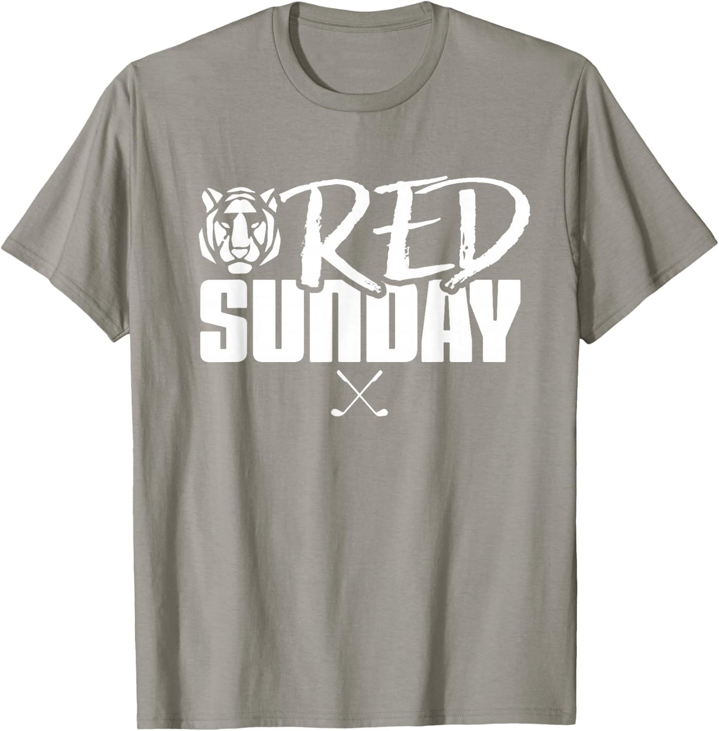 Tiger Red Sunday Golf T-Shirt - T-Shirt | Sand