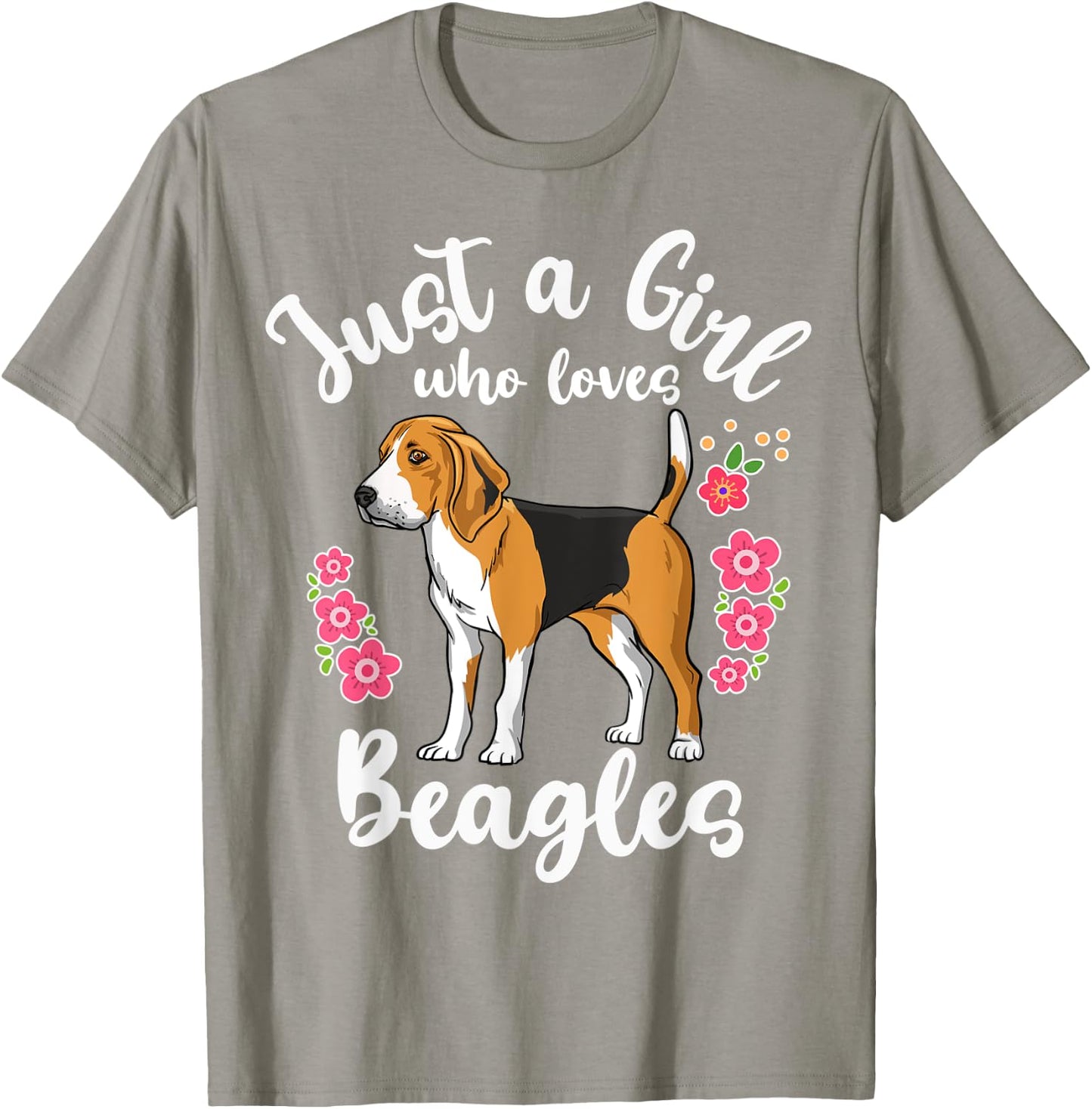 Beagle Just a Girl Who Loves Beagles T-Shirt - T-Shirt | Sand