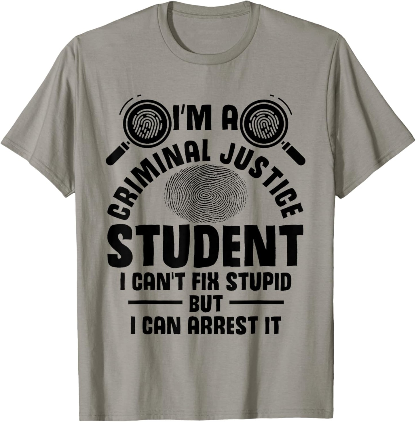 Criminal Justice School Essentials Criminal Justice Student T-Shirt - T-Shirt | Sand