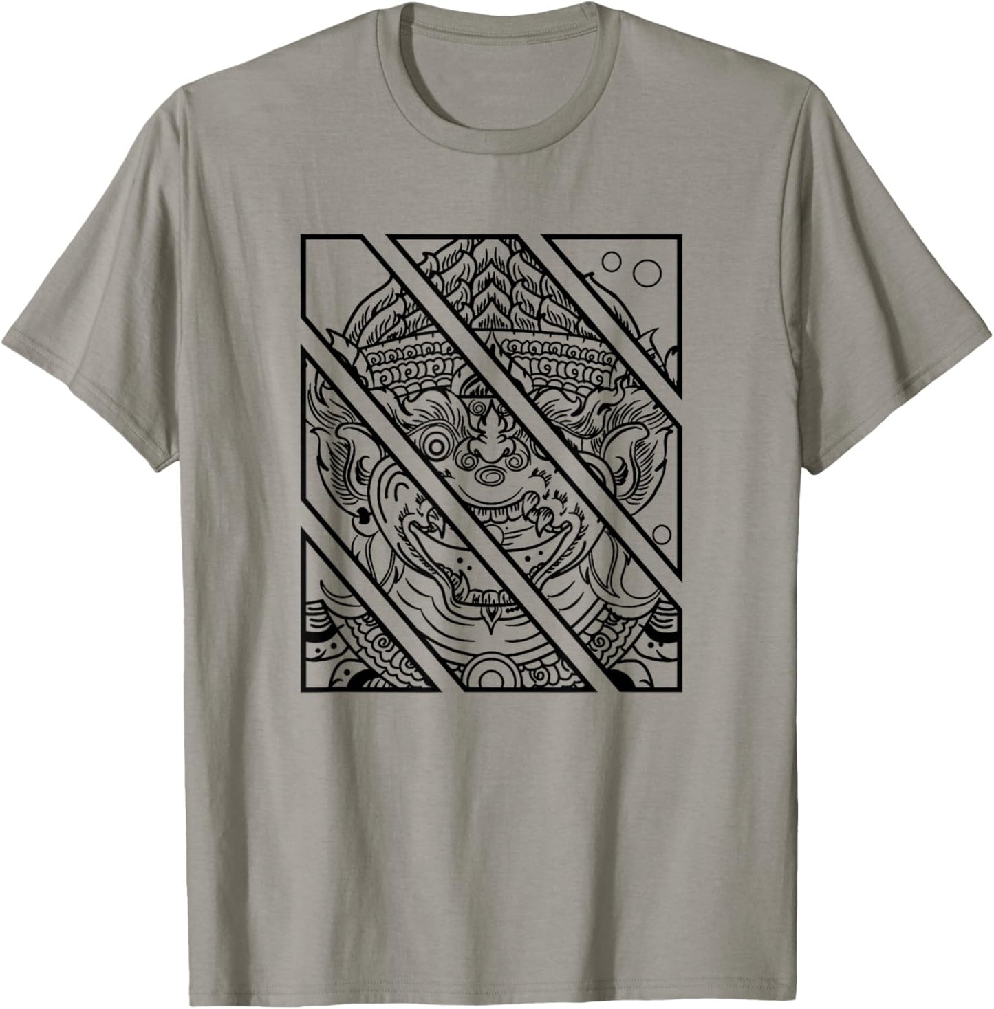 Cambodia Cambodian Khmer Traditional Dance Reamker Mask T-Shirt - T-Shirt | Sand