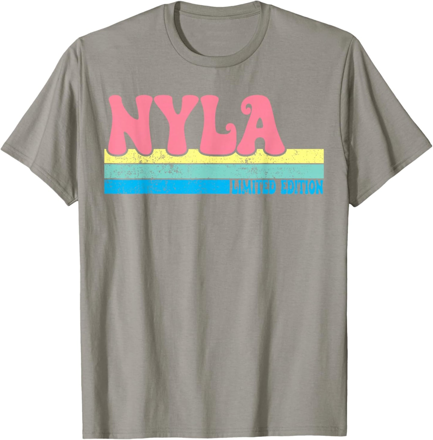 NYLA Name Personalized Cute Idea Groovy Women NYLA T-Shirt - T-Shirt | Sand