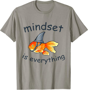 Everything Is Mindset Shark Fin Goldfish Vintage T-Shirt - T-Shirt | Sand
