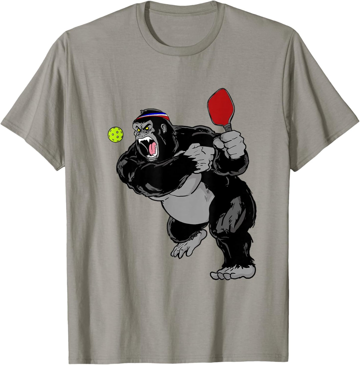 Pickleball King Dink Pickleball Gorilla T-Shirt - T-Shirt | Sand