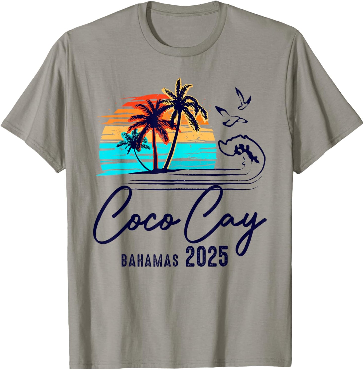 Coco Cay Bahamas 2025 Vacation Souvenir Matching Family T-Shirt - T-Shirt | Sand