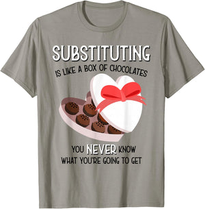 Substitute School Teacher T shirt Valentine s Day Gift Women T-Shirt - T-Shirt | Sand