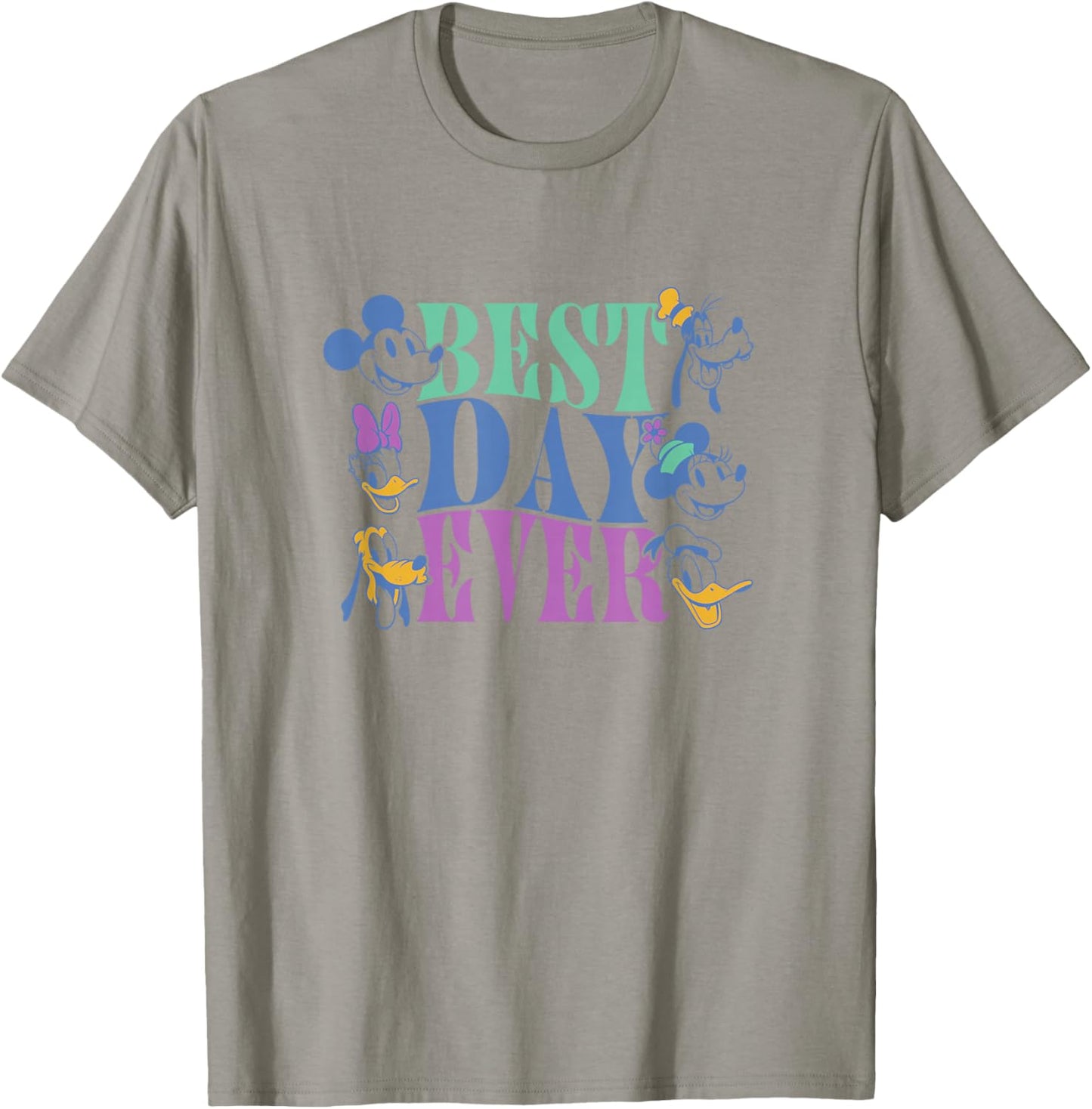 Disney Mickey and Friends Best Day Ever Vintage T-Shirt - T-Shirt | Sand