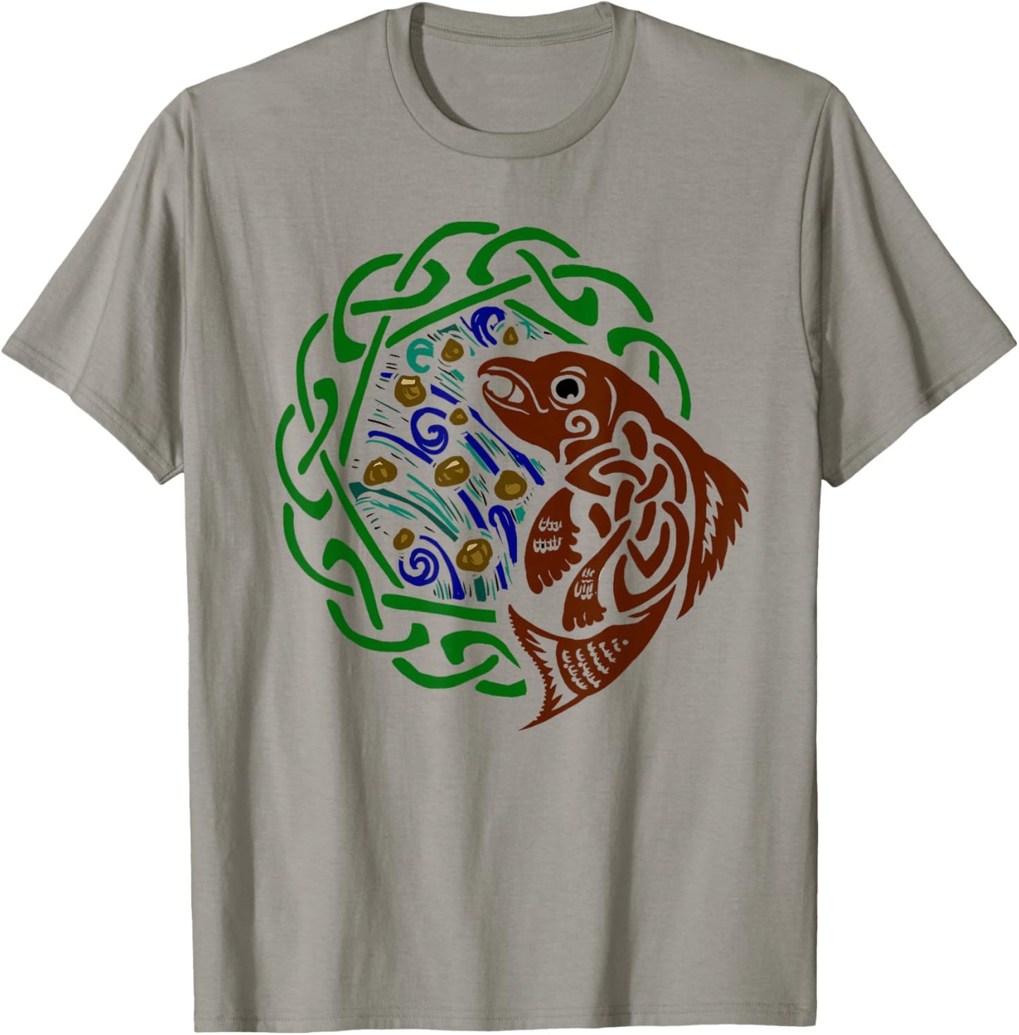 Salmon of Knowledge T-Shirt - T-Shirt | Sand