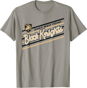 Army Black Knights Retro Performer Gray Officially Licensed T-Shirt - T-Shirt | Sand