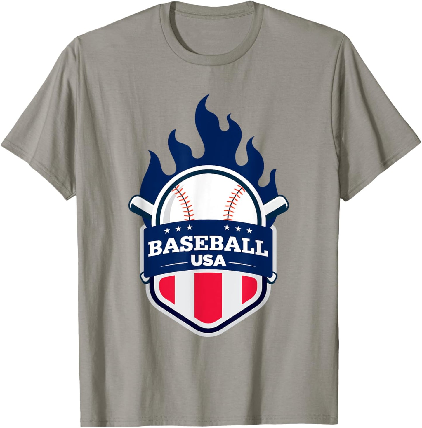 Baseball USA Support the Team Shirt USA Flag Playoff T-Shirt - T-Shirt | Sand