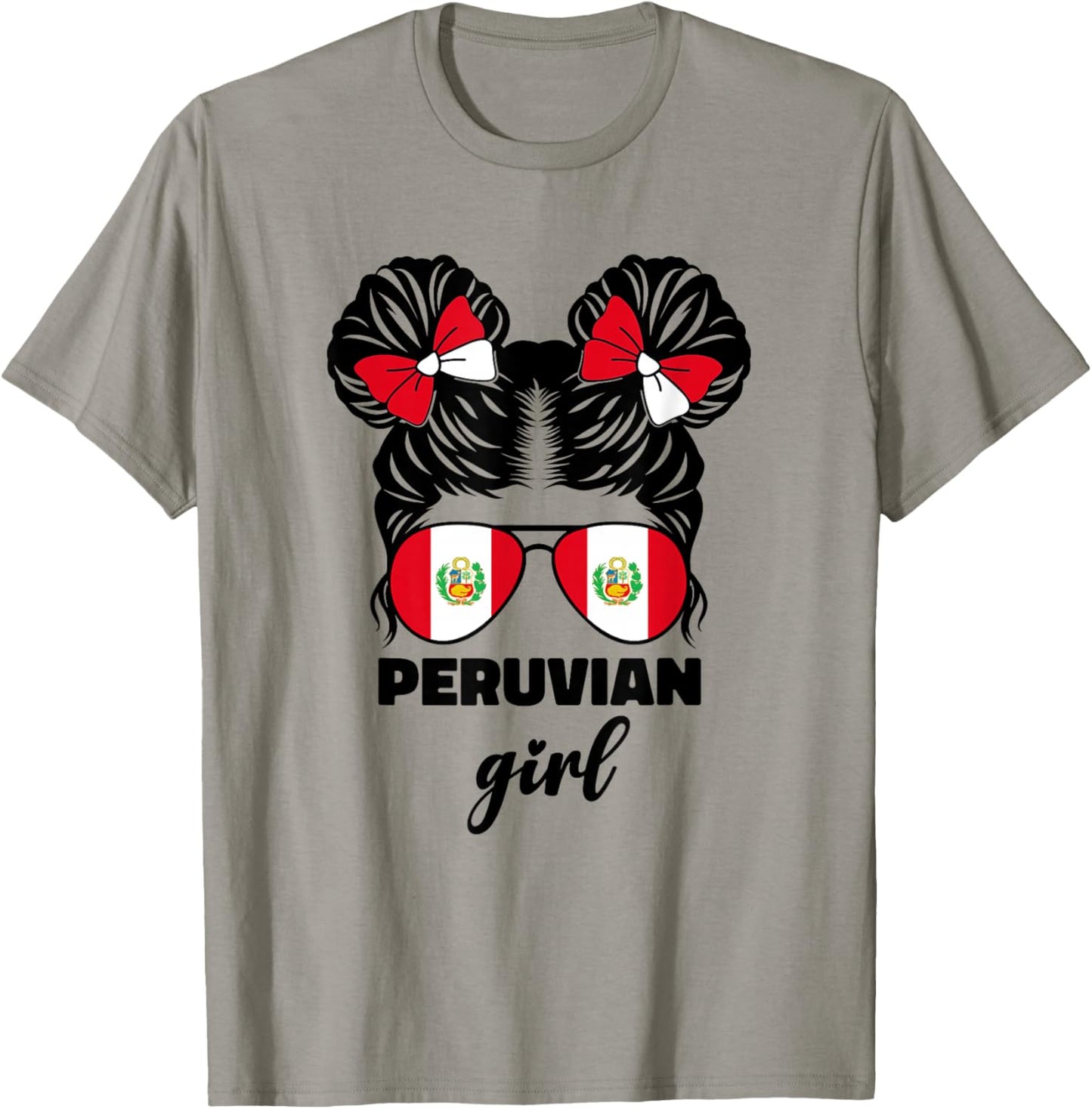 Peruvian Girl For Kids Girls Toddler Peru Flag Peruana Perú T-Shirt - T-Shirt | Sand