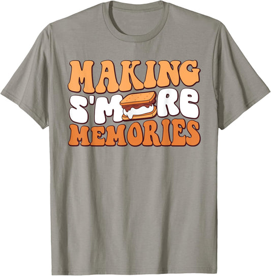 Making S'more Memories Marshmallow Smores Lover Funny T-Shirt - T-Shirt | Sand