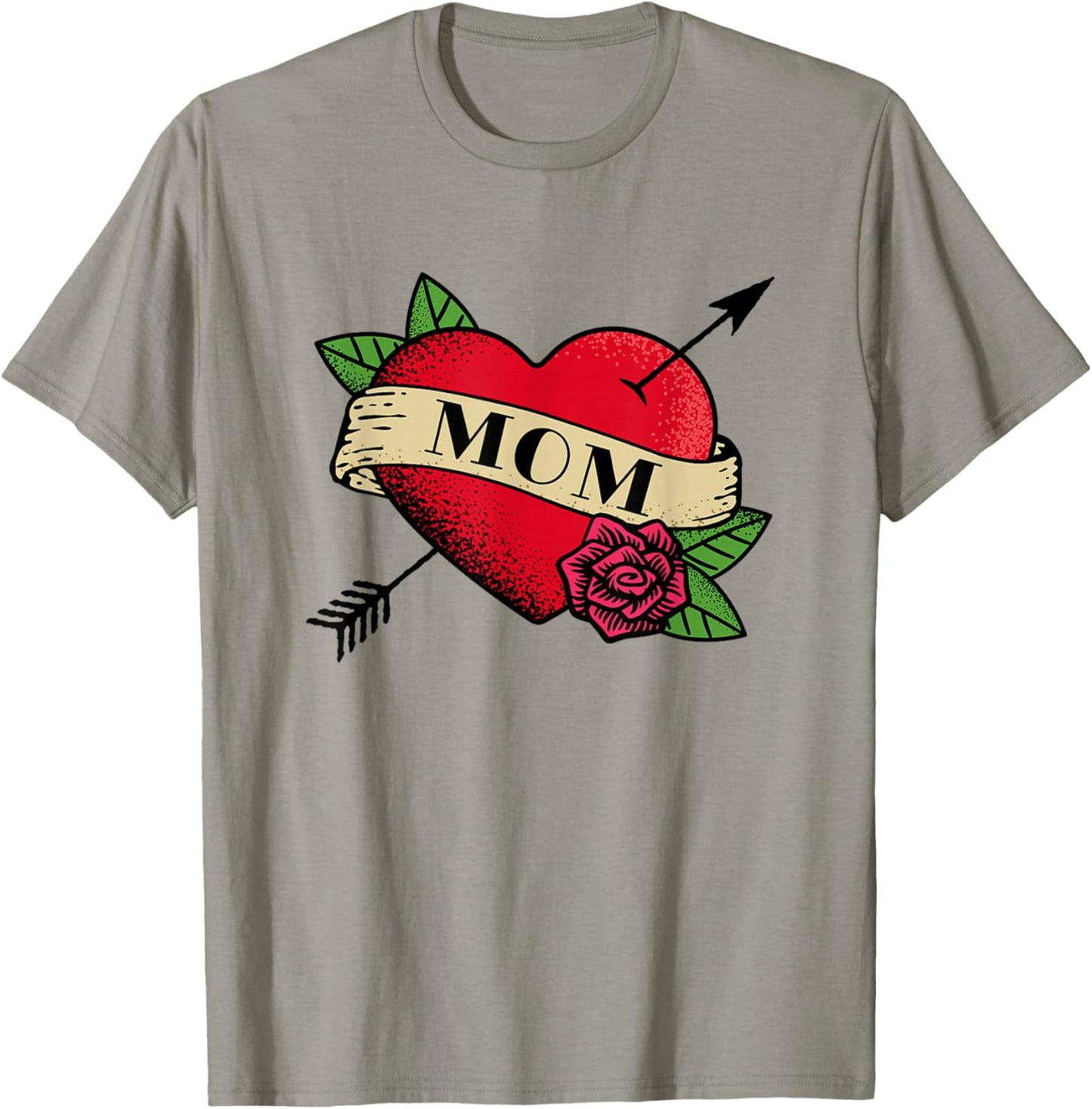 Heart Mom Tattoo T-Shirt - T-Shirt | Sand