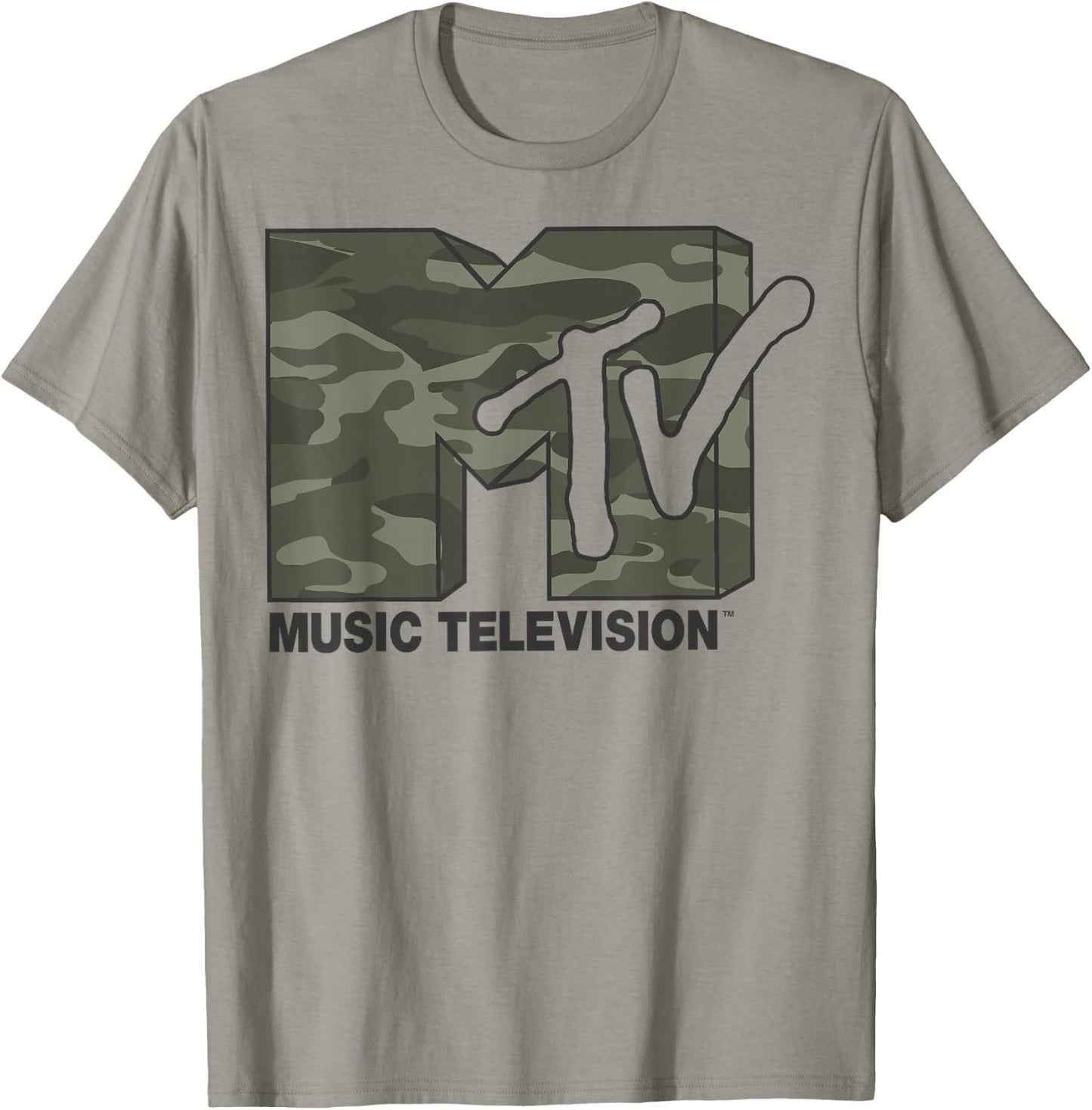 MTV Camouflage Logo Graphic T-Shirt - T-Shirt | Sand