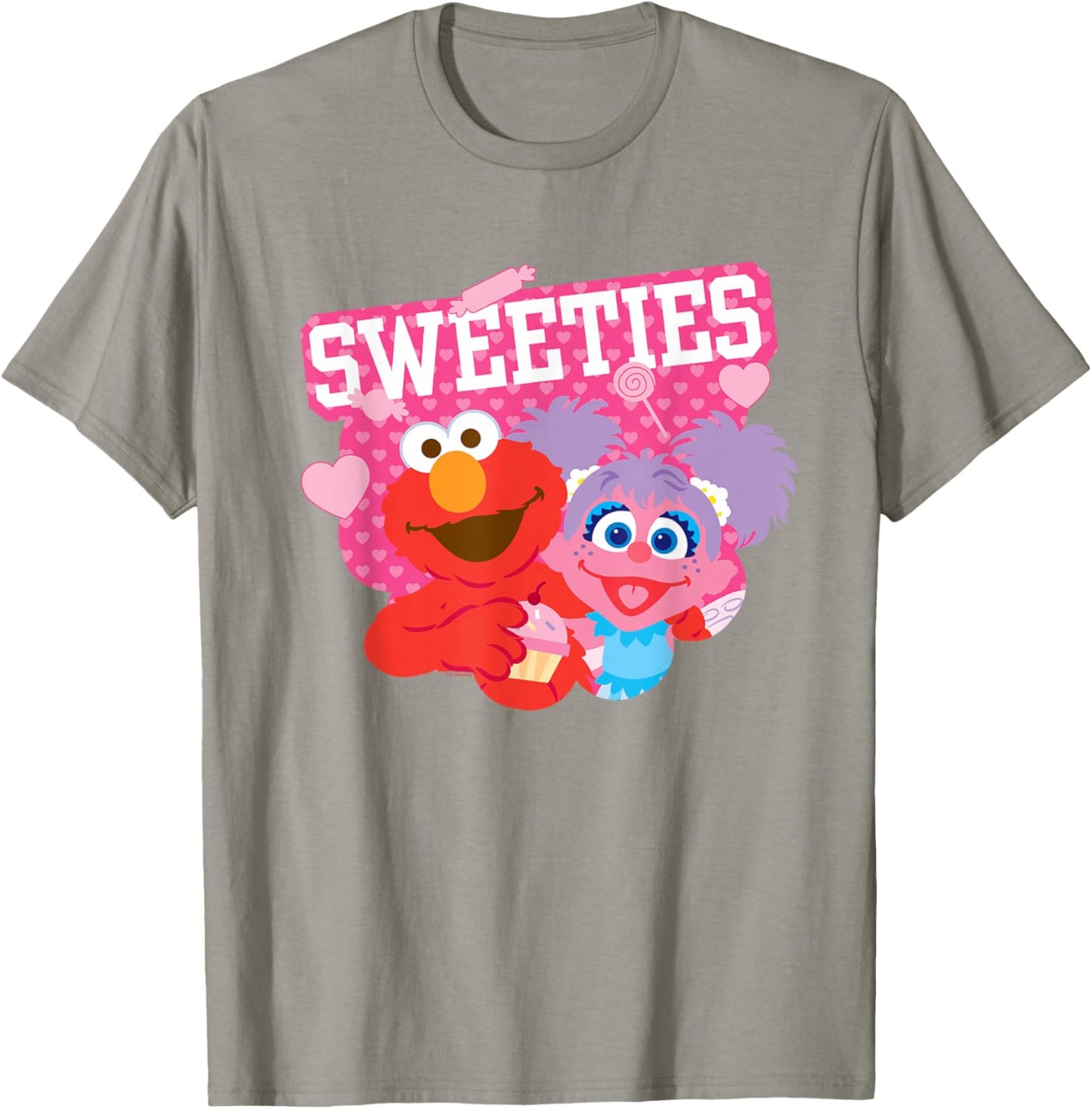 Sesame Street Valentine's Day Sweeties Elmo and Abby Cadabby T-Shirt - T-Shirt | Sand