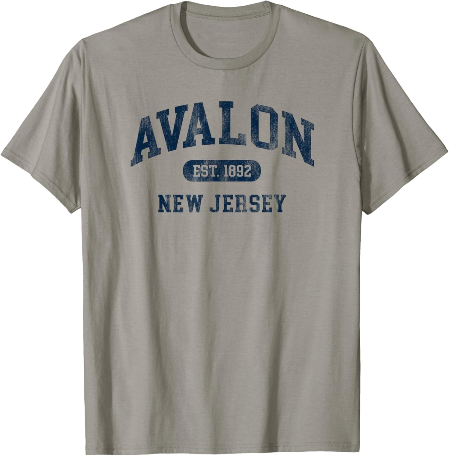 Vintage Avalon New Jersey Retro Preppy Throwback T-Shirt - T-Shirt | Sand