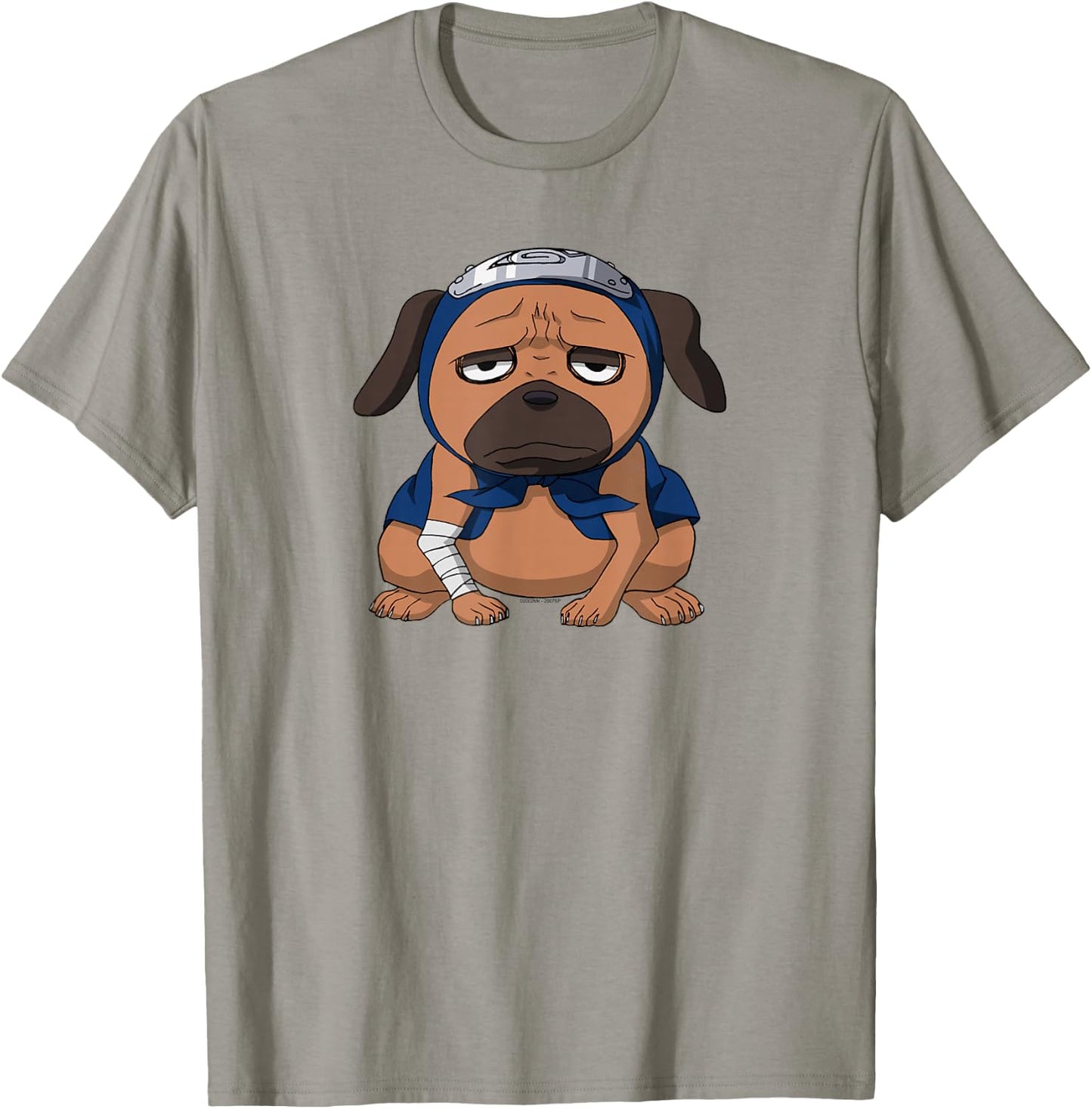Naruto Shippuden Pakkun Ninja Hound Cute Dog Anime T-Shirt - T-Shirt | Sand