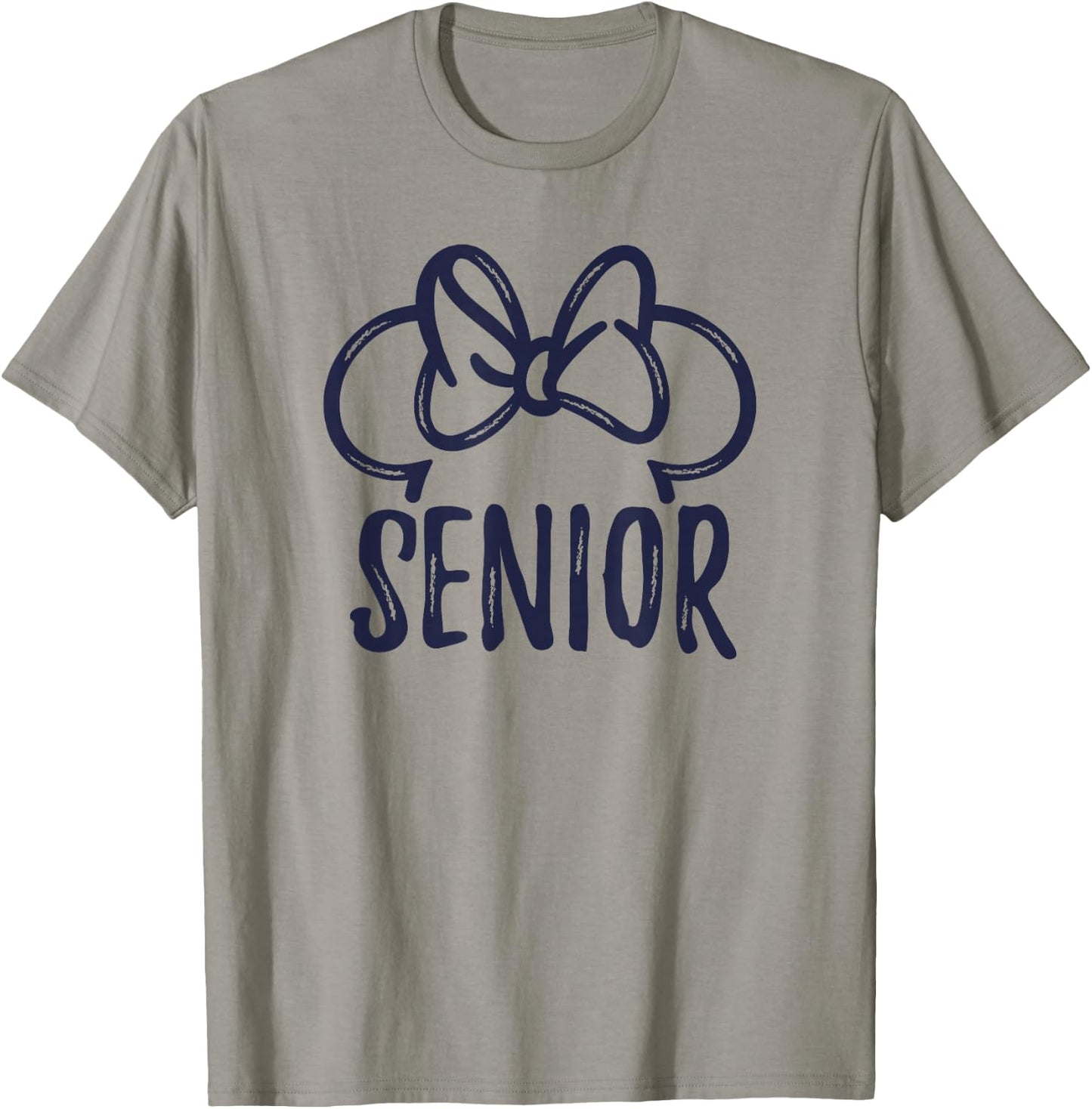 Disney Minnie Mouse Ears Senior Outline T-Shirt - T-Shirt | Sand