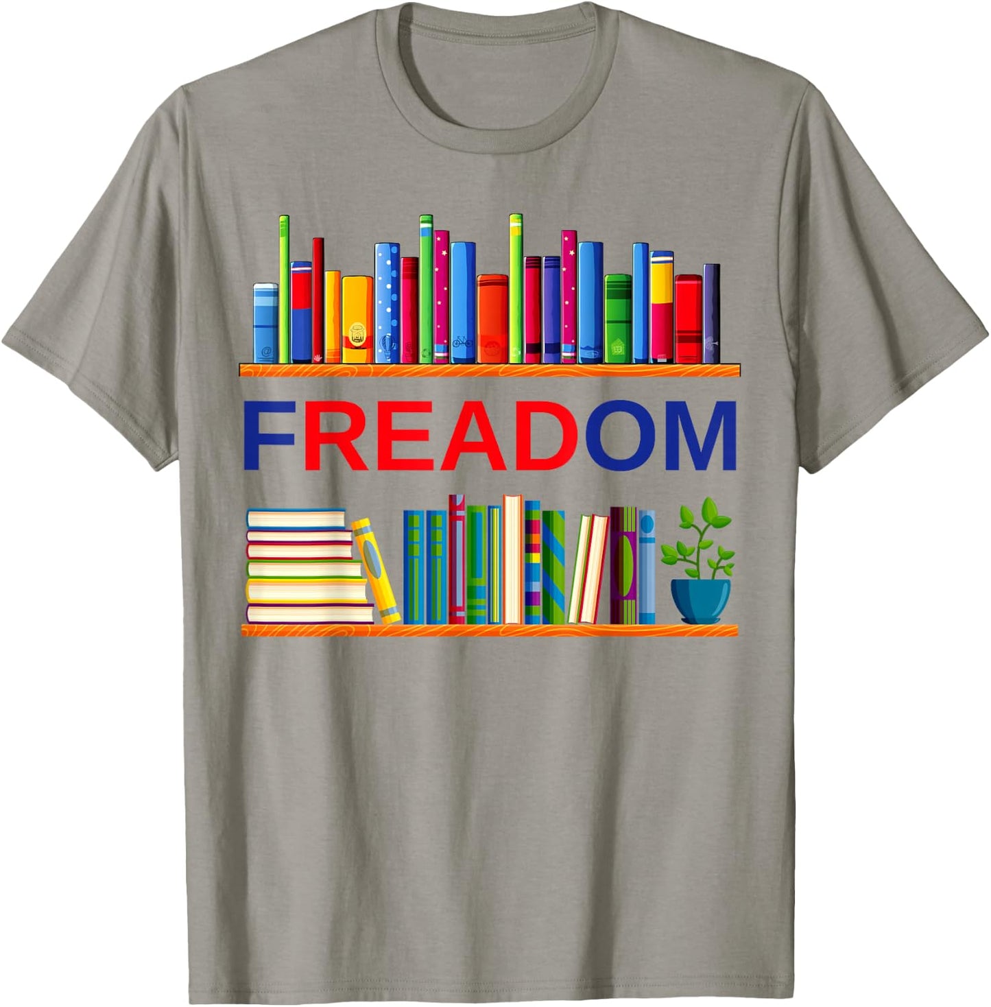 Freadom Anti Ban Books Freedom to Read Book Lover Reading T-Shirt - T-Shirt | Sand