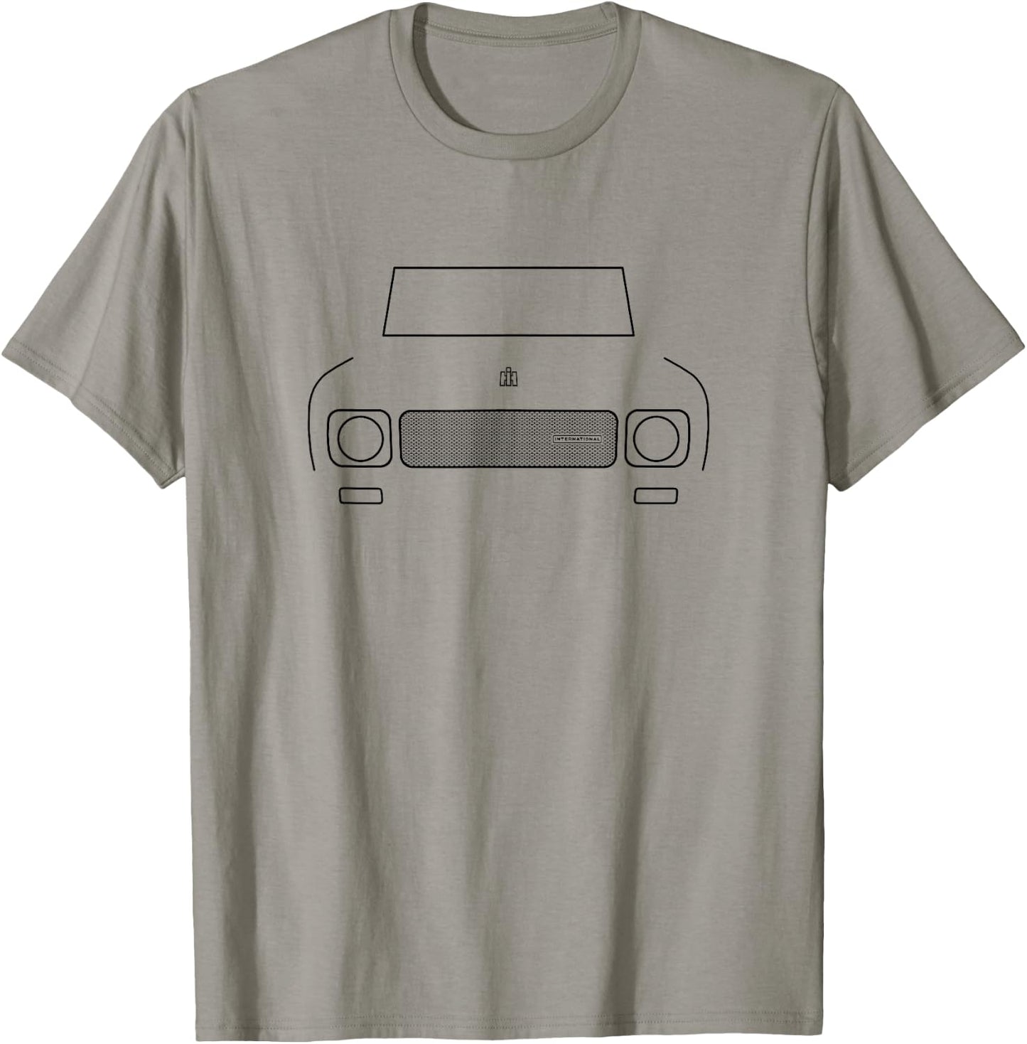 International Harvester Scout 800A 1970 truck black outline T-Shirt - T-Shirt | Sand