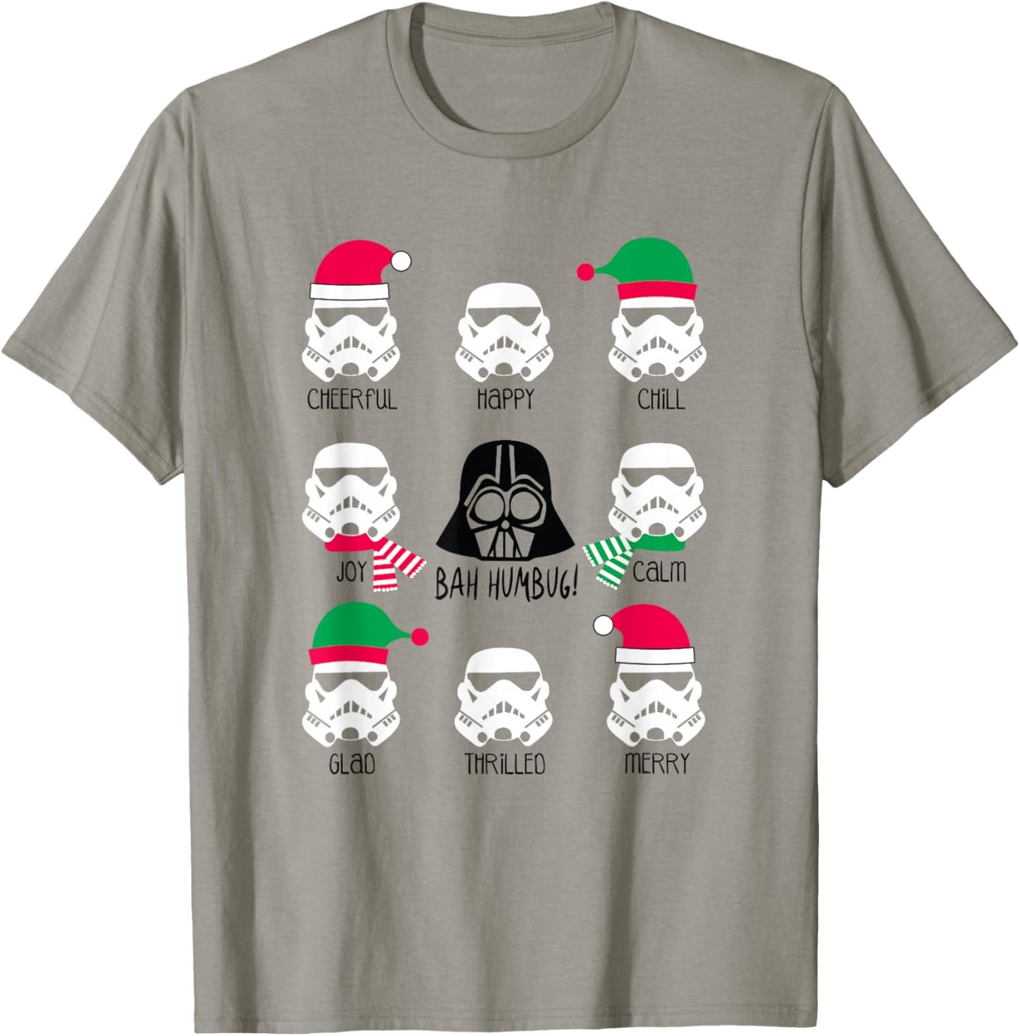Star Wars Christmas Darth Vader Army Bah Humbug! Moods T-Shirt - T-Shirt | Sand