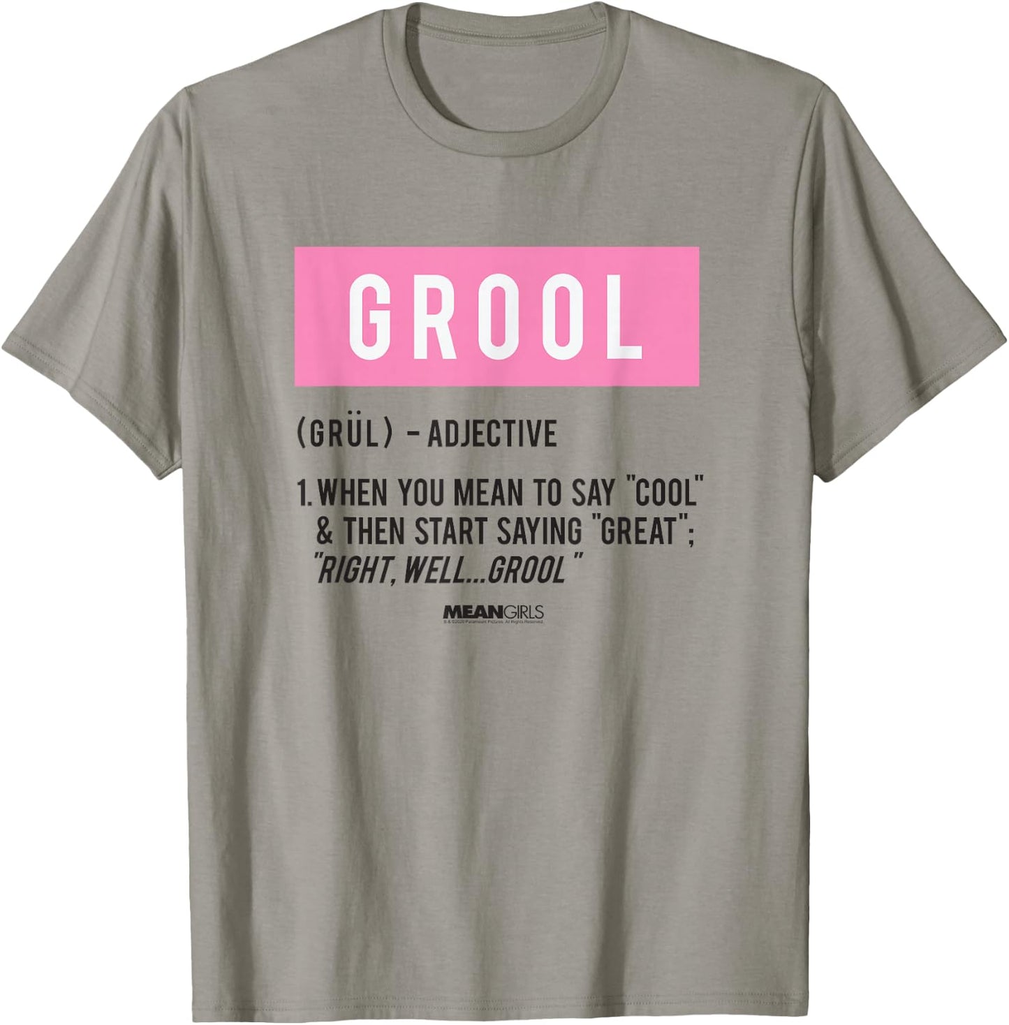 Mean Girls Grool Definition Y2K Movie T-Shirt - T-Shirt | Sand
