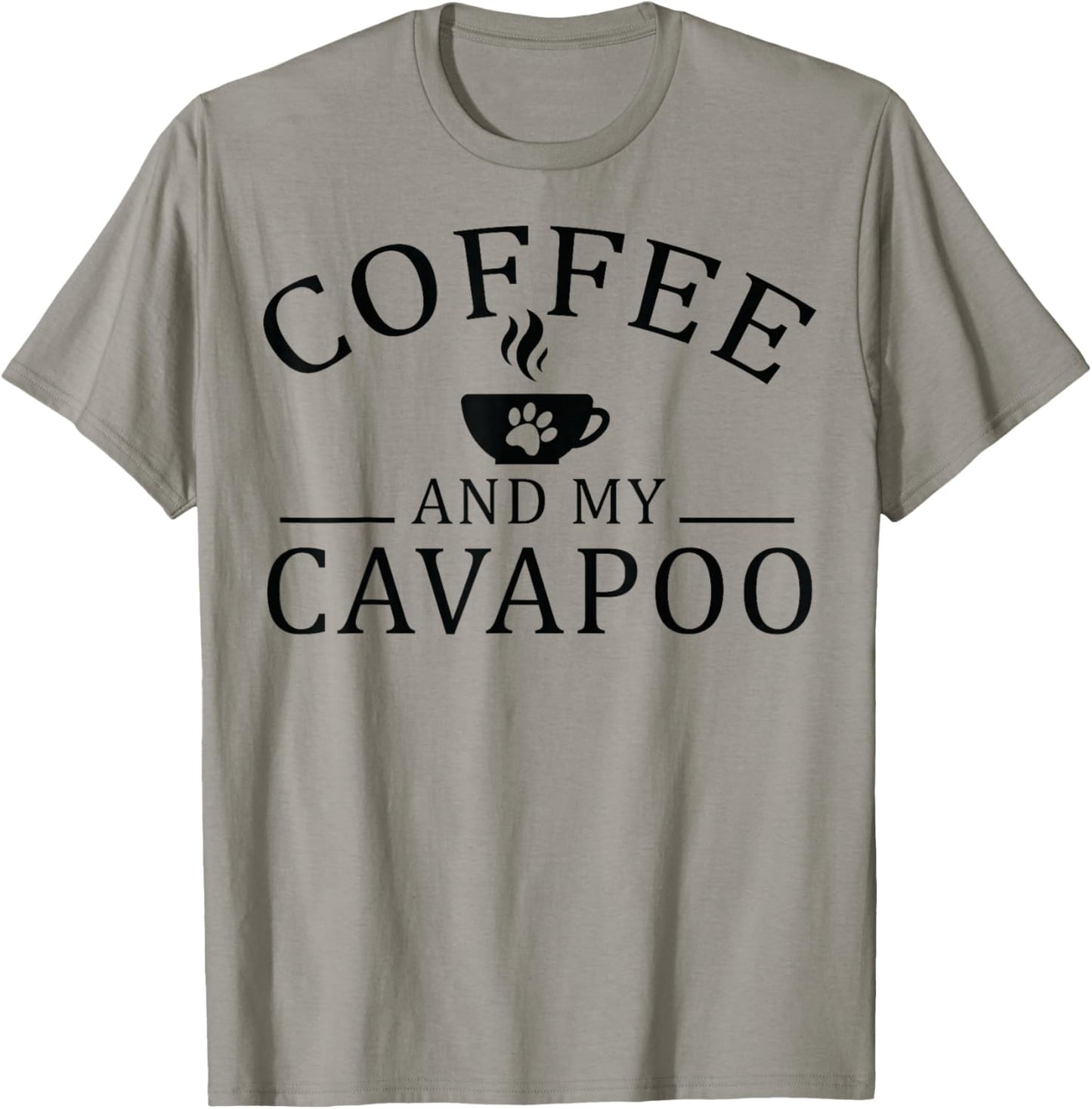 Cavapoo Dog And Coffee Women T-Shirt - T-Shirt | Sand