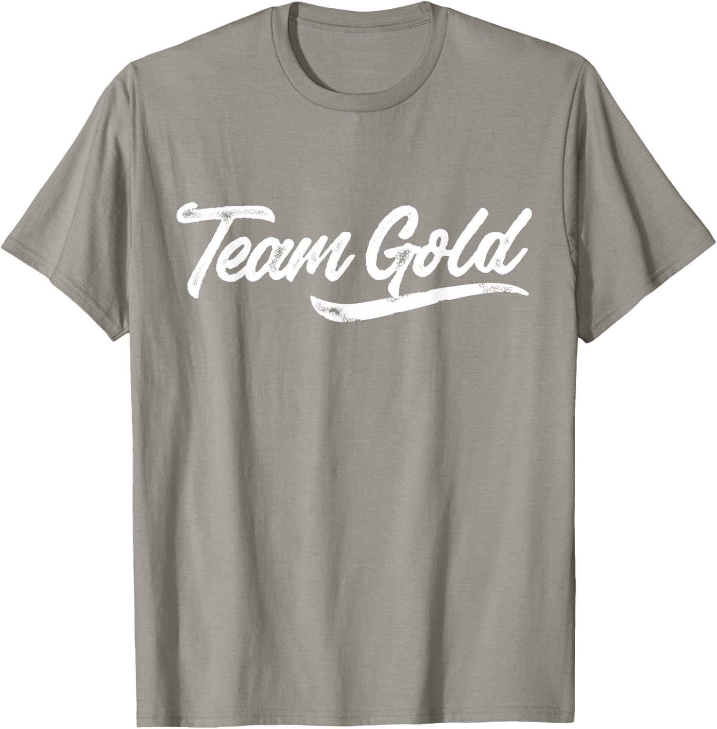 Kids Team Gold Shirt Sleepaway Camp Color War Summer Spirit T-Shirt - T-Shirt | Sand