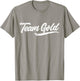 Kids Team Gold Shirt Sleepaway Camp Color War Summer Spirit T-Shirt - T-Shirt | Sand