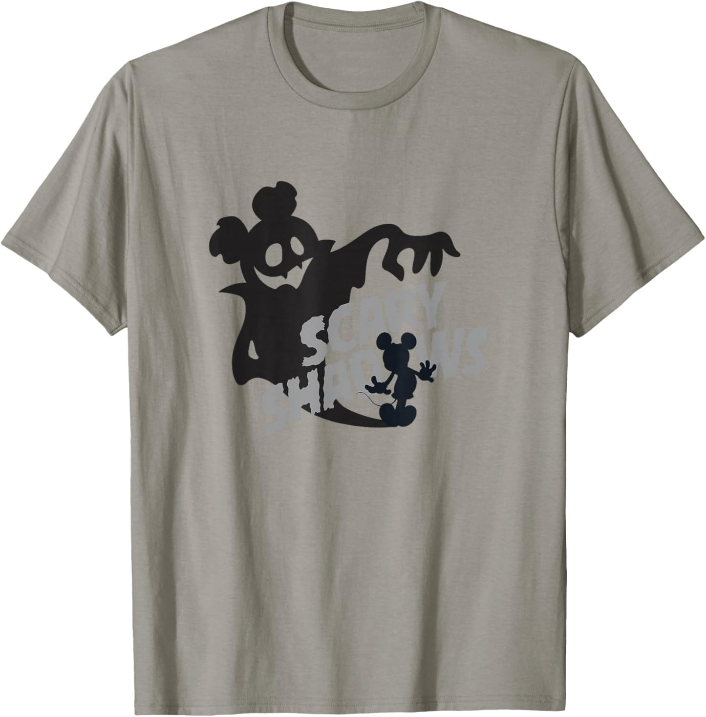 Disney Mickey and Friends Halloween Scary Shadows Silhouette T-Shirt - T-Shirt | Sand