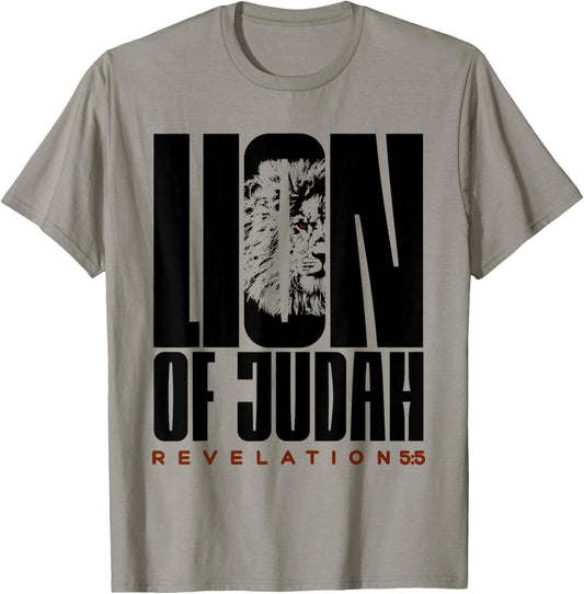 Jesus Lion of the tribe of Judah Revelation T-Shirt - T-Shirt | Sand