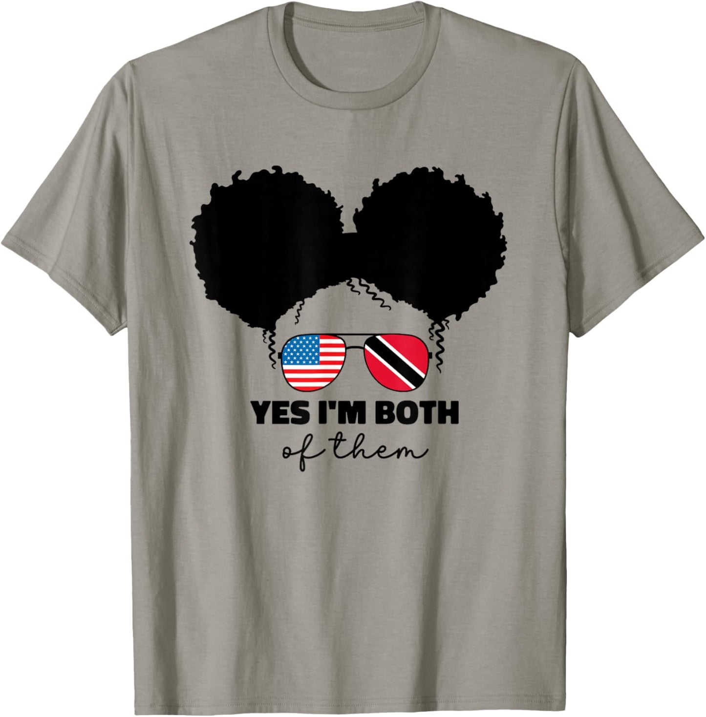 Half American And Trinidadian Usa Trinidad Tobago Kids Girls T-Shirt - T-Shirt | Sand