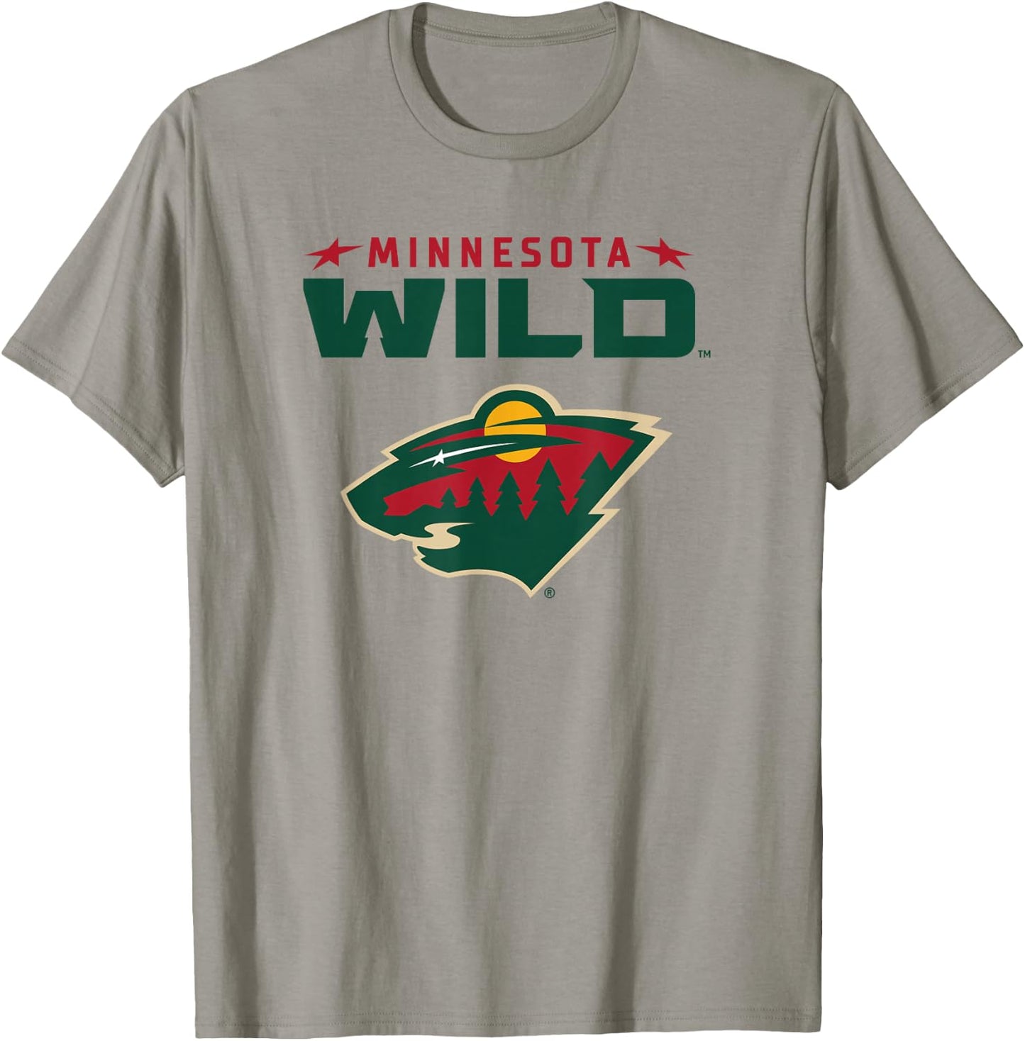 Minnesota Wild Power Play Gray Officially Licensed T-Shirt - T-Shirt | Sand