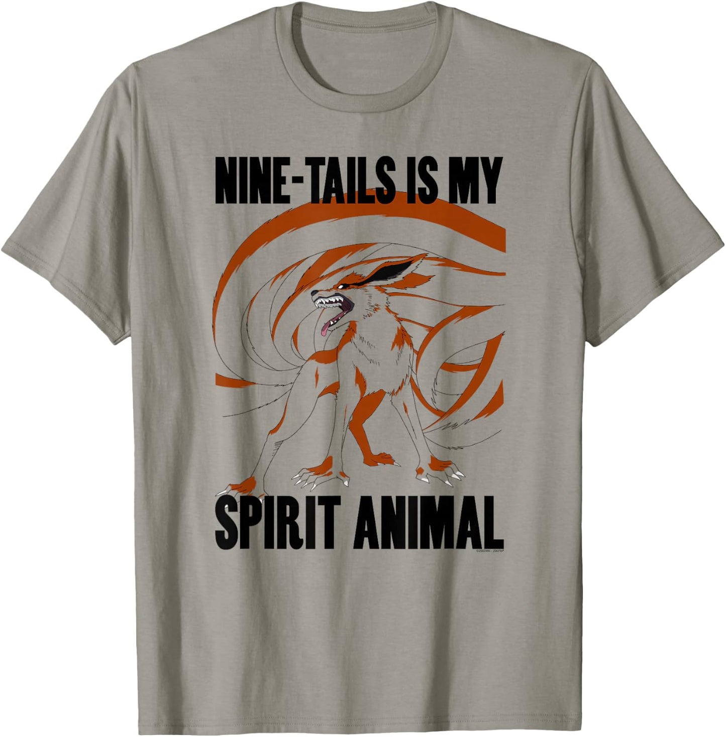 Naruto Shippuden Nine-Tails Is My Spirit Animal T-Shirt - T-Shirt | Sand