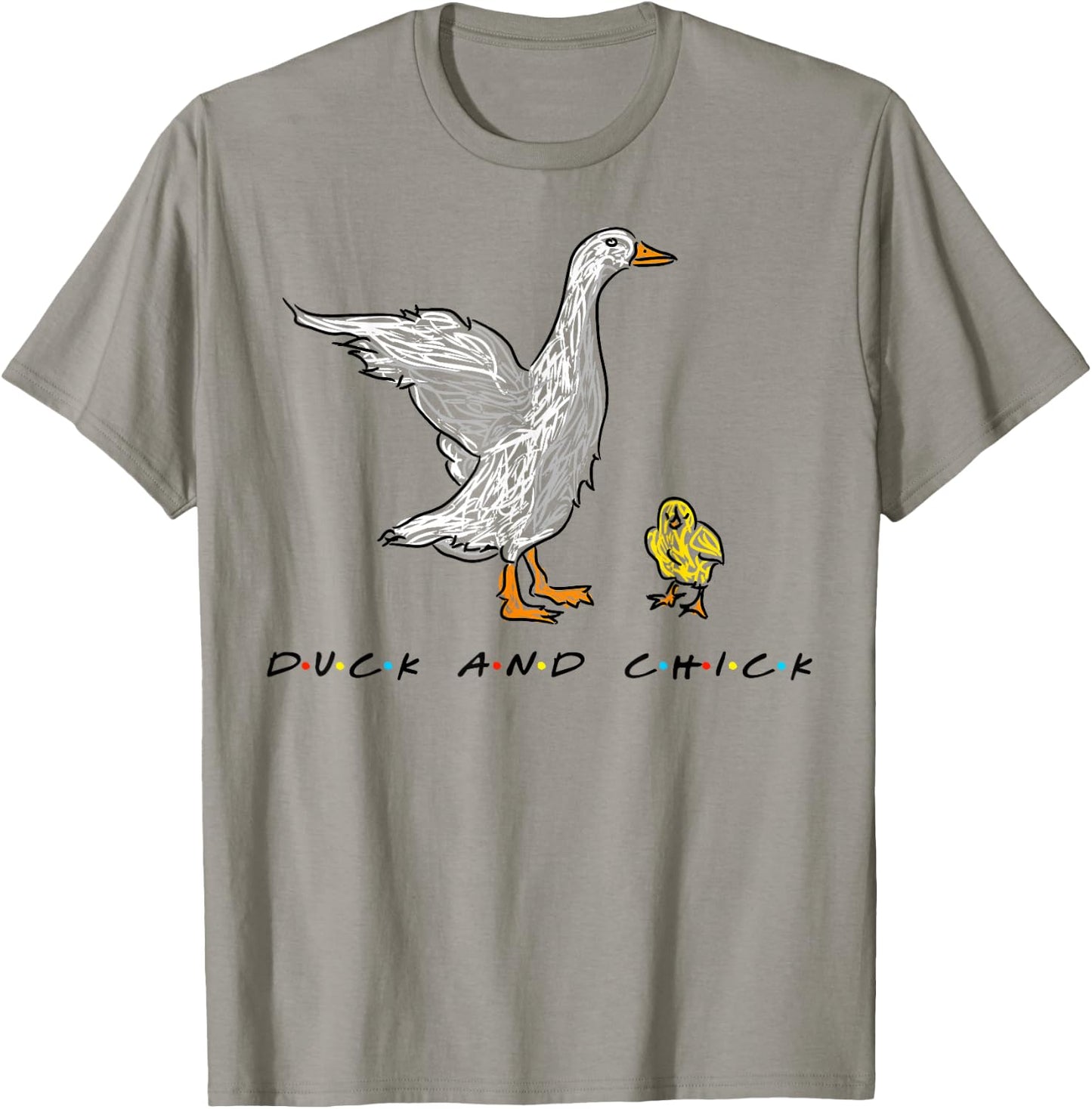 Duck And Chick Funny Quote T-Shirt - T-Shirt | Sand