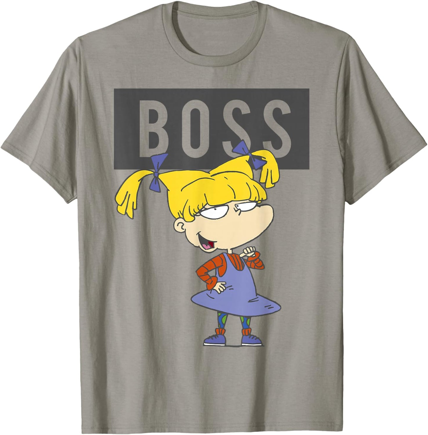 Rugrats Angelica Boss Word Cutout T-Shirt - T-Shirt | Sand
