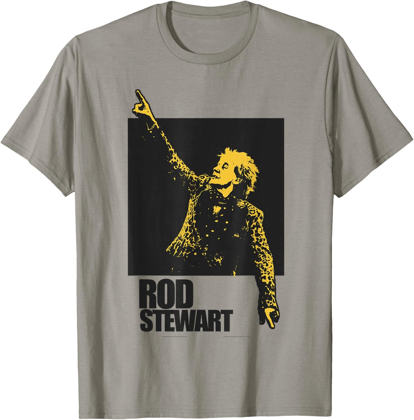 Rod Stewart Pointing Photo T-Shirt - T-Shirt | Sand