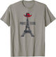Paris Texas - TX Eiffel Tower with Cowboy Hat T-Shirt - T-Shirt | Sand