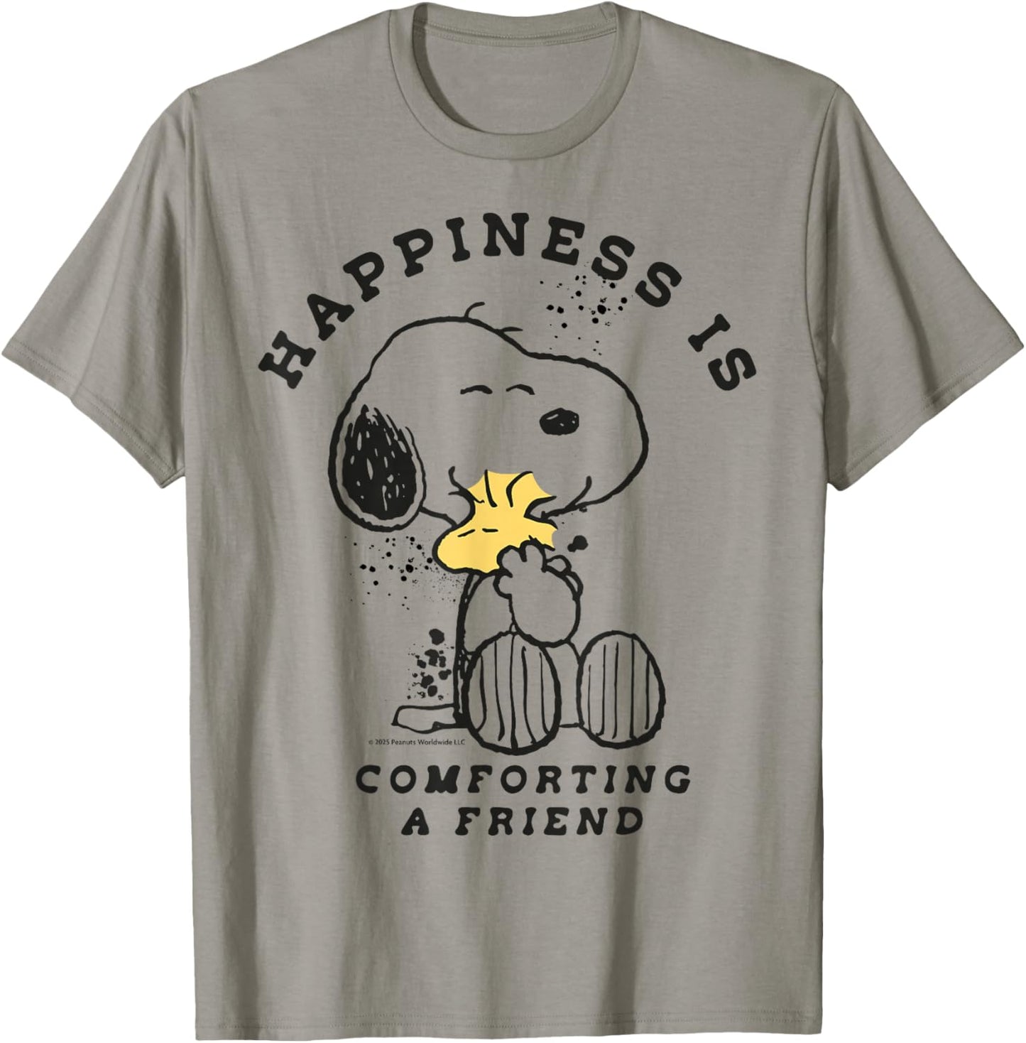 Peanuts - Snoopy Happiness is, Comforting A Friend T-Shirt - T-Shirt | Sand