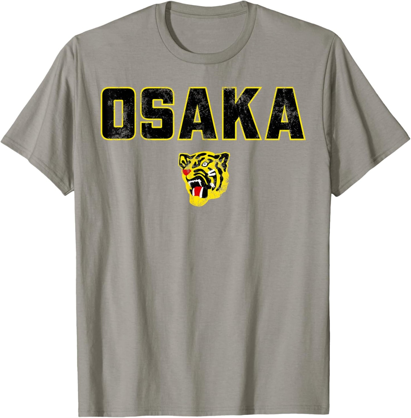 Osaka Tigers Vintage Japanese Baseball (Black) T-Shirt - T-Shirt | Sand
