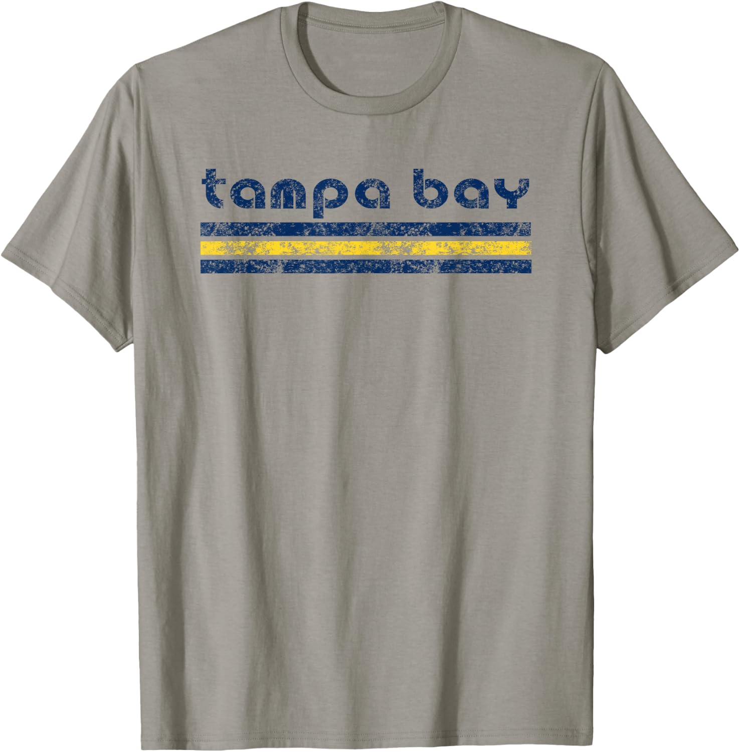 Tampa Bay Florida Retro Vintage Weathered T-Shirt - T-Shirt | Sand
