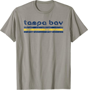 Tampa Bay Florida Retro Vintage Weathered T-Shirt - T-Shirt | Sand
