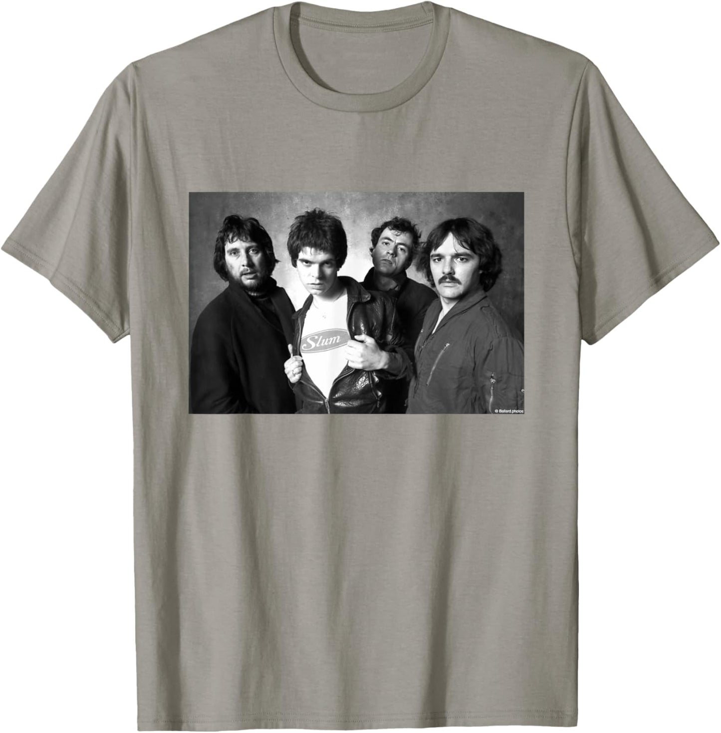 The Stranglers 1977 Band Portrait By Allan Ballard T-Shirt - T-Shirt | Sand