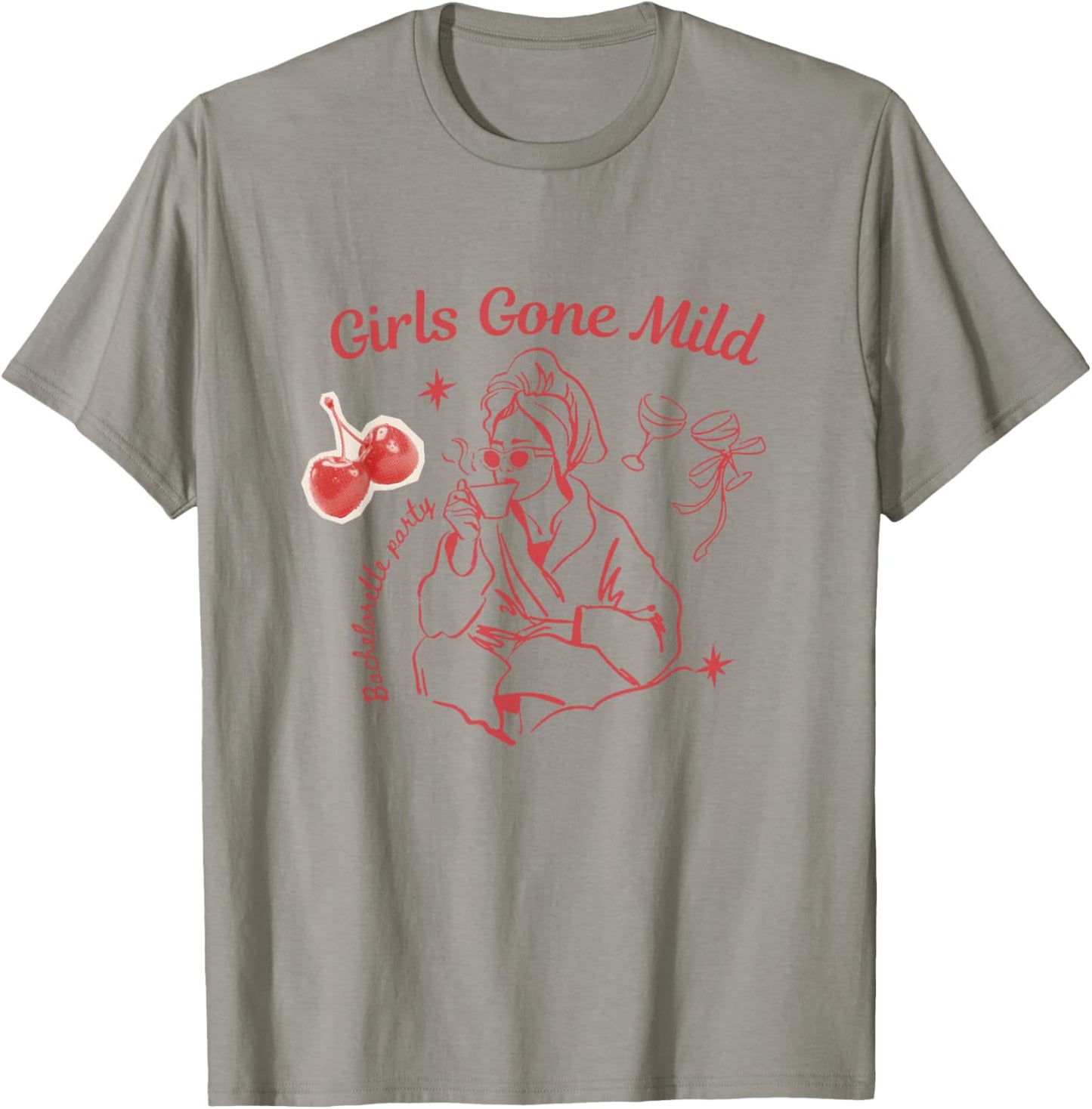 Girls gone mild bachelorette spa slumber bachelorette party T-Shirt - T-Shirt | Sand