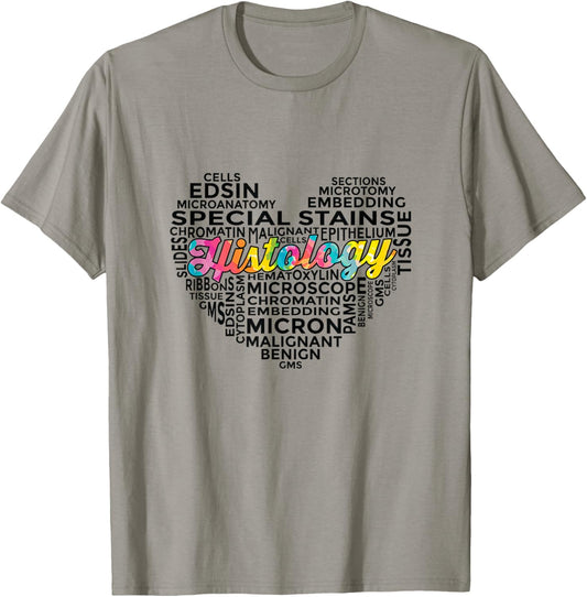 Histology Medical Histology Tag Cloud Histology Technician T-Shirt - T-Shirt | Sand
