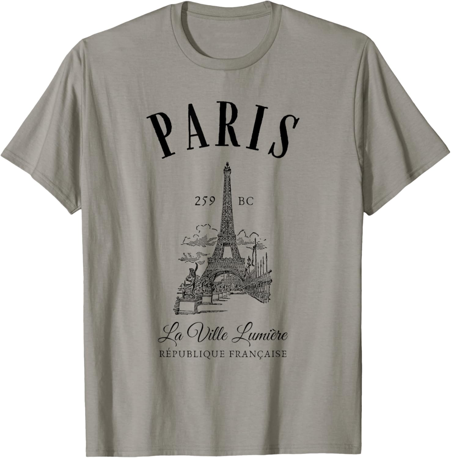 France Paris Eiffel Tower T-Shirt - T-Shirt | Sand