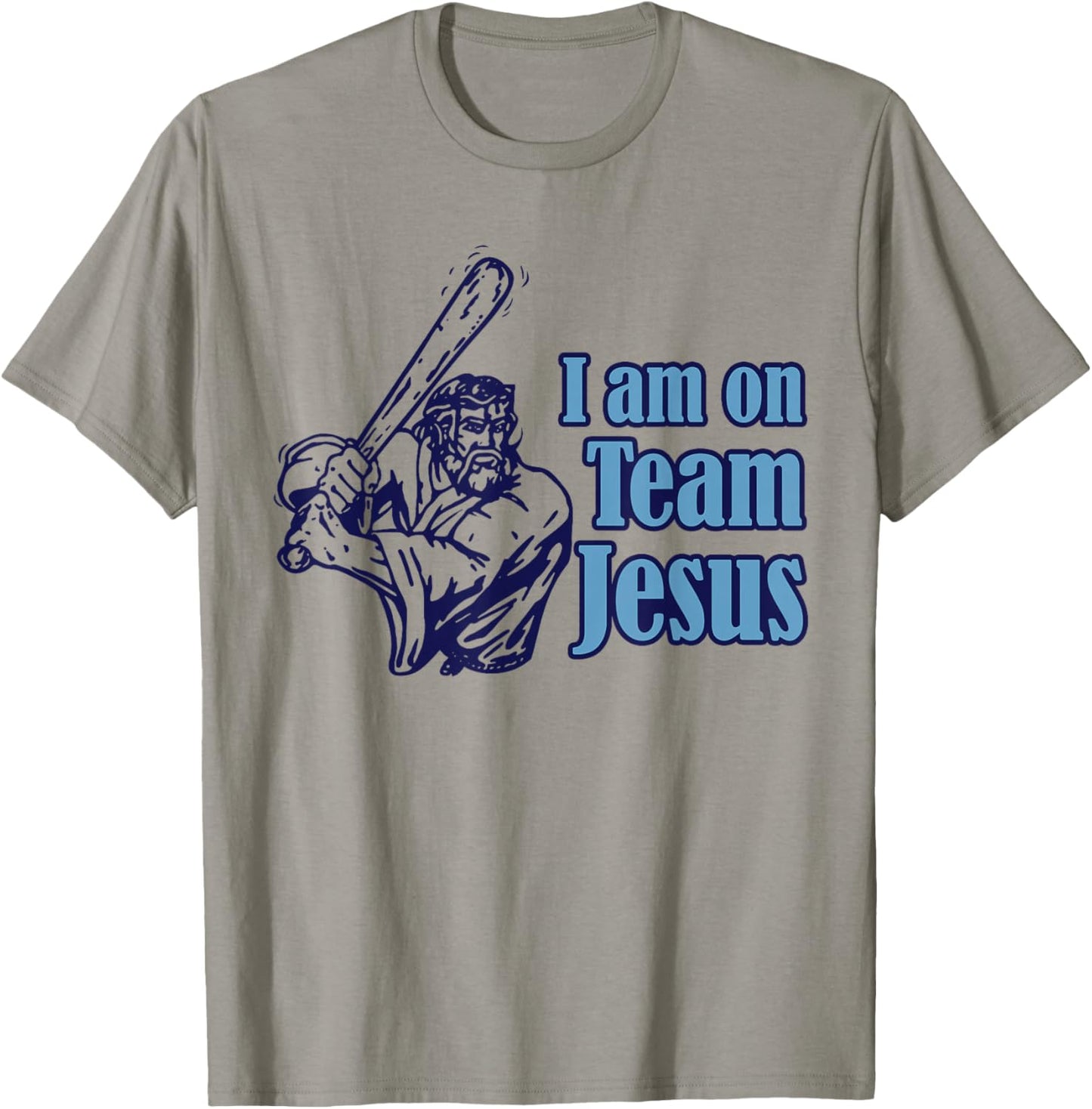 I Am On Team Jesus Baseball Christianity T-Shirt - T-Shirt | Sand