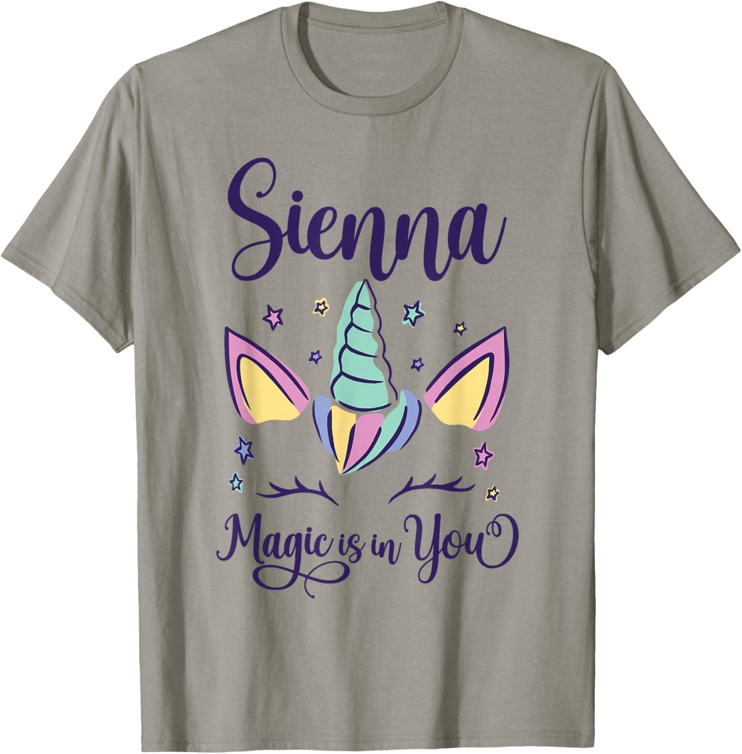 First Name Sienna Personalized I Love Sienna T-Shirt - T-Shirt | Sand
