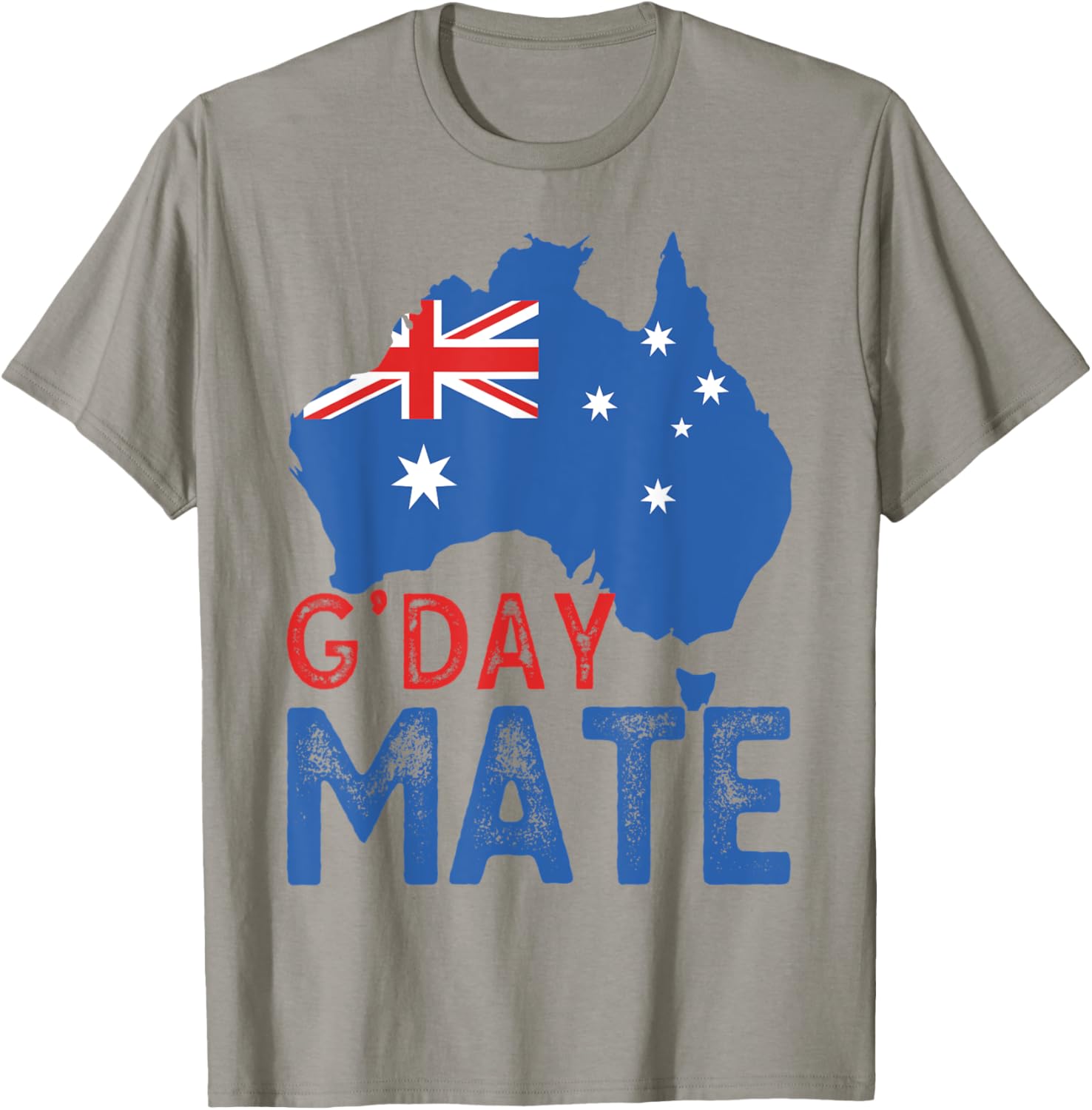 Aussies G'Day Mate Shirt Funny Australia Map Good Day T-Shirt - T-Shirt | Sand